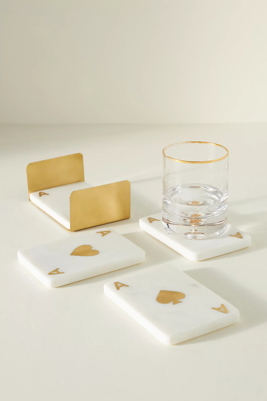 sottobicchieri in marmo ace set da 4