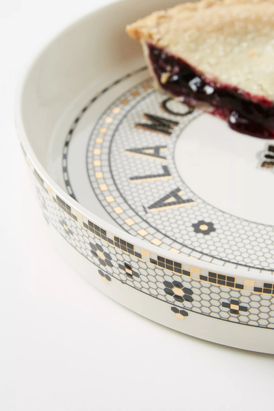piatto per torta in piastrelle da bistrot