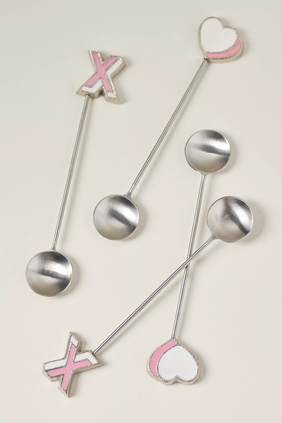 cucchiaini da tè per san valentino set da 4
