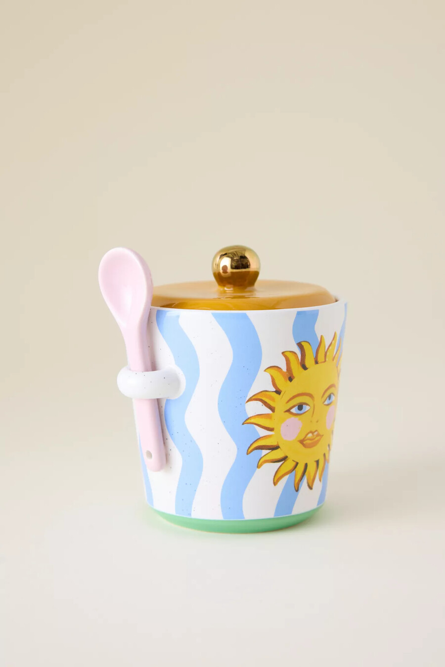 set di zuccheriera e cucchiaio electric coast di eleanor bowmer