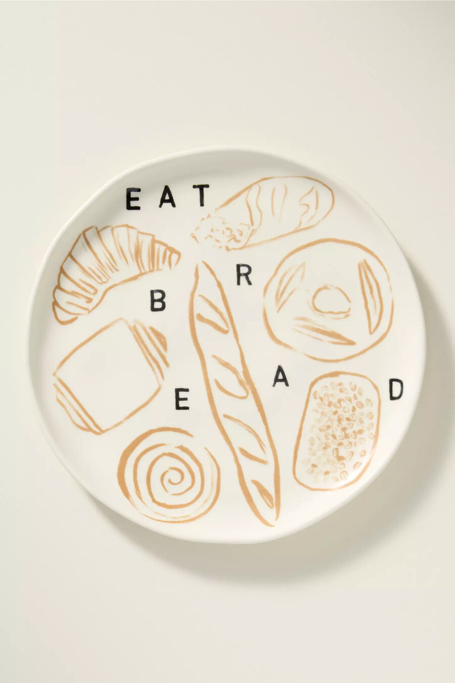 piatto da dessert eat bread in gres phthalo ruth