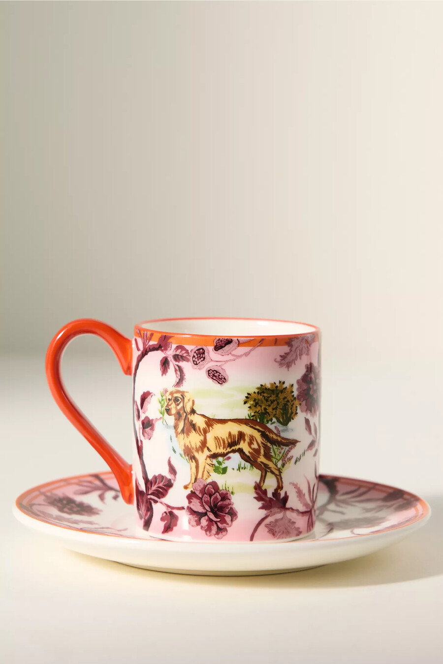 tazza da caffè espresso e piattino in gres portobello