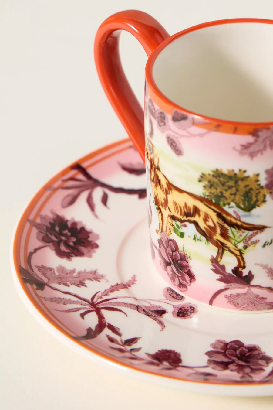 tazza da caffè espresso e piattino in gres portobello