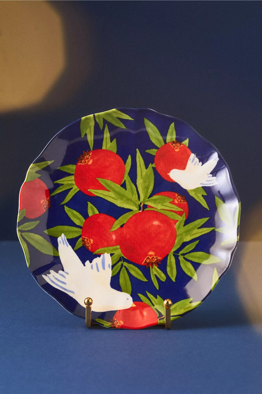piatto da dessert in gres hanukkah di leah reena goren