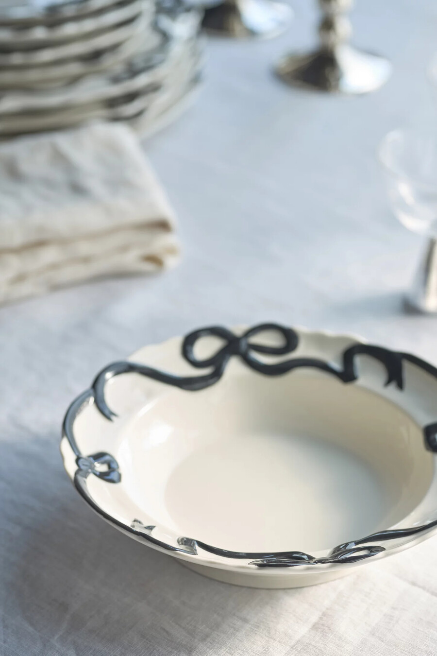 ciotole in gres benedita bow set da 4