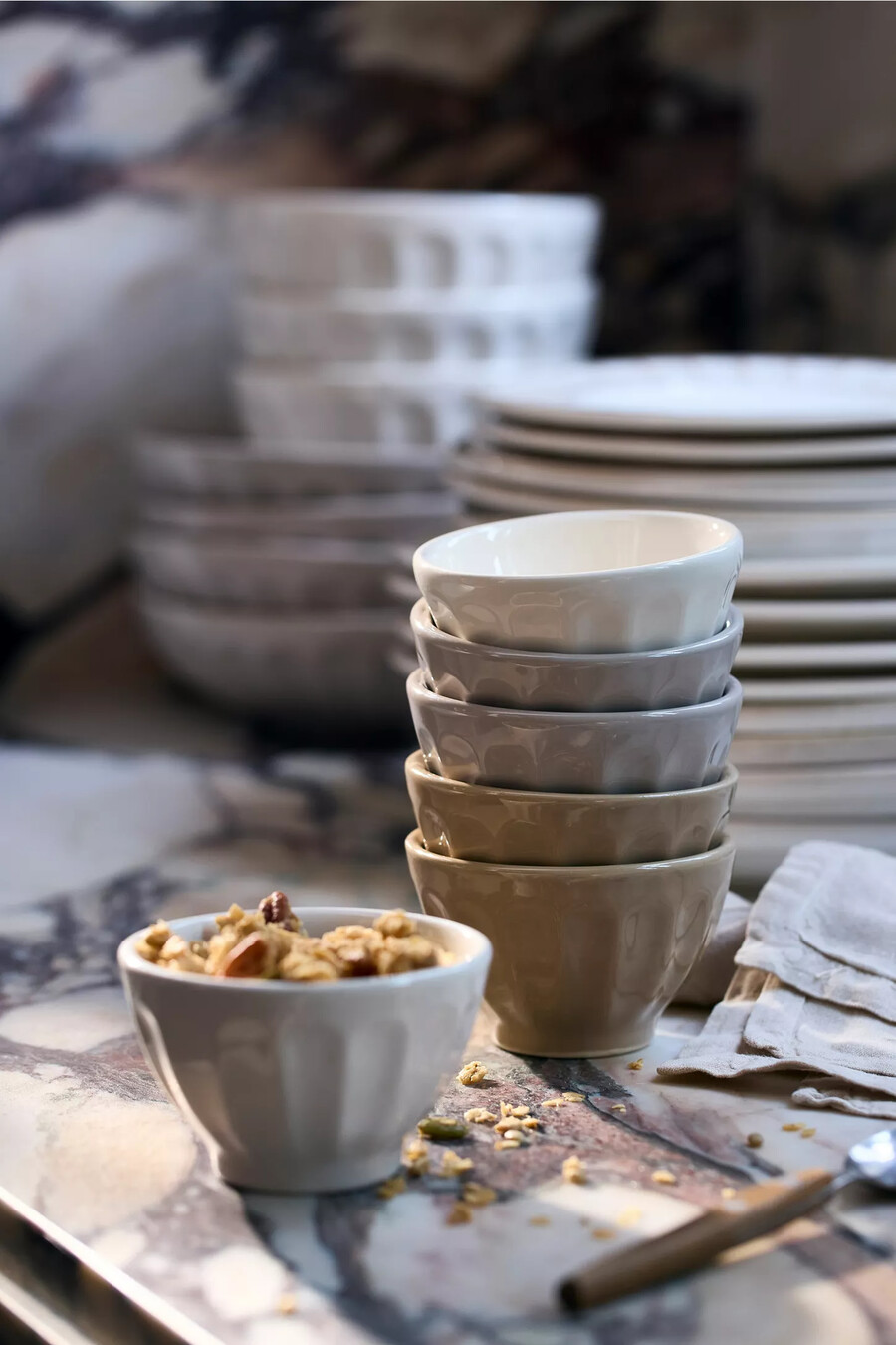 mini ciotole assortite per latte amelie set da 6