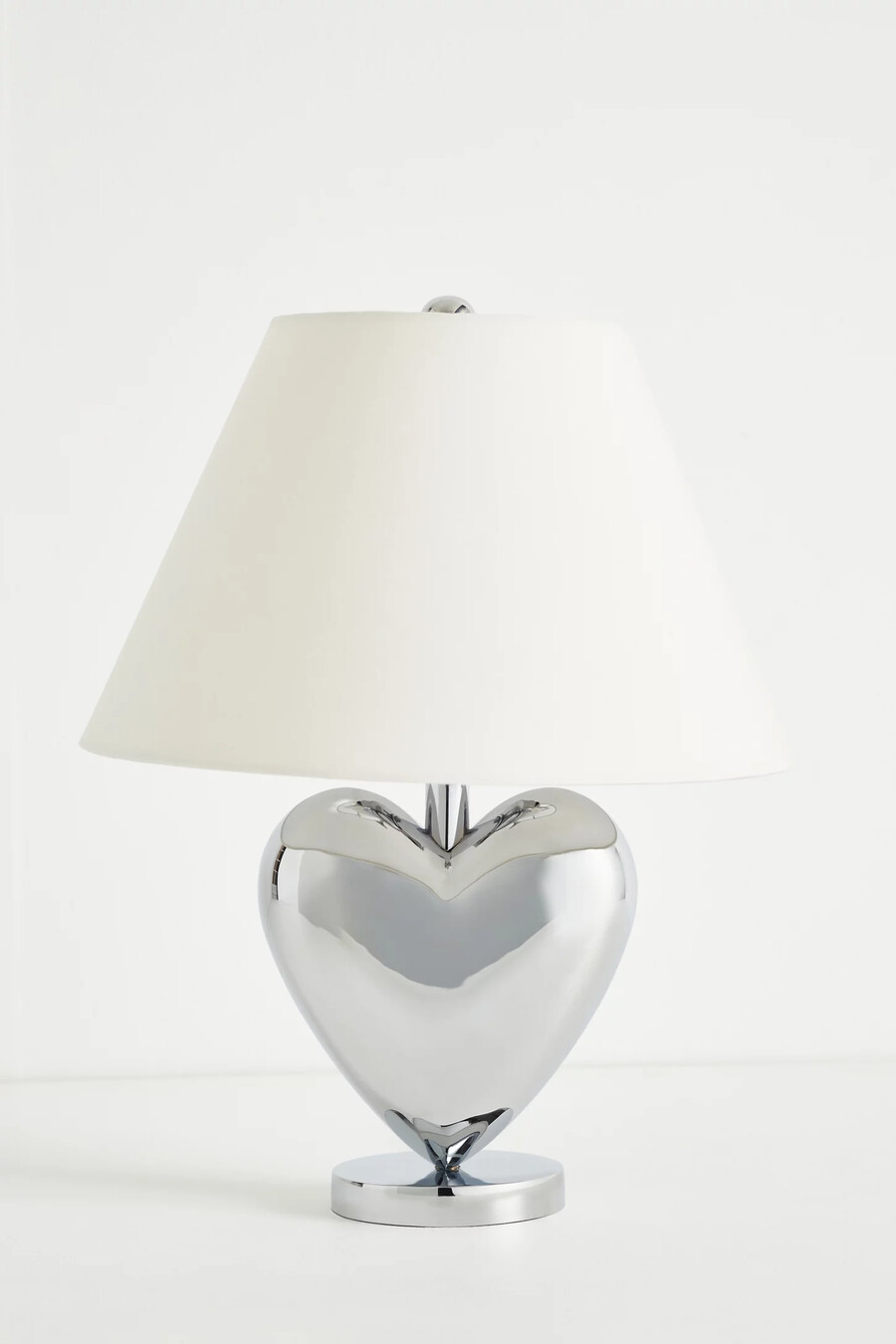 lampada da tavolo a forma di cuore metallico amor
