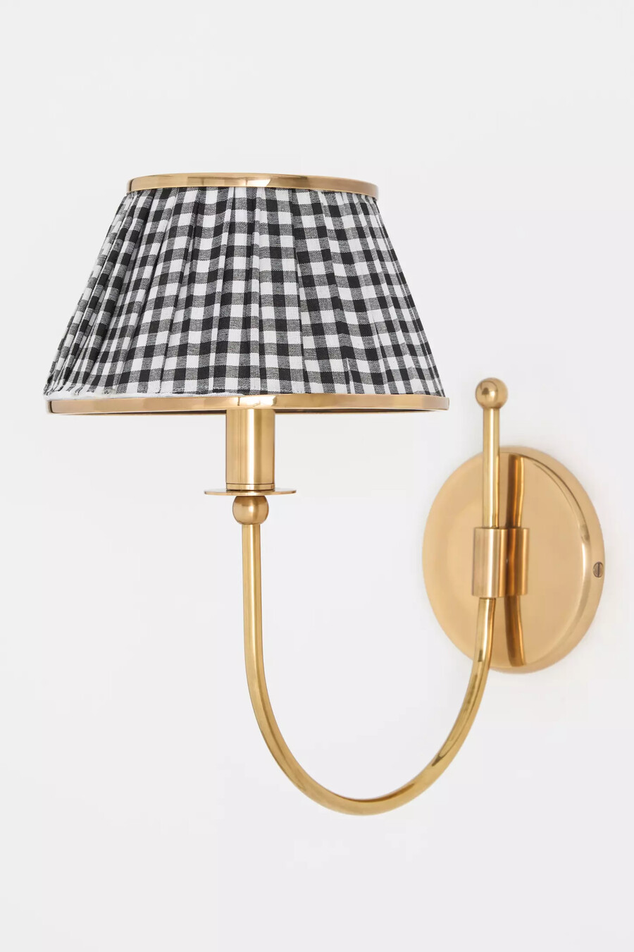 applique da parete in ottone con paralume lee
