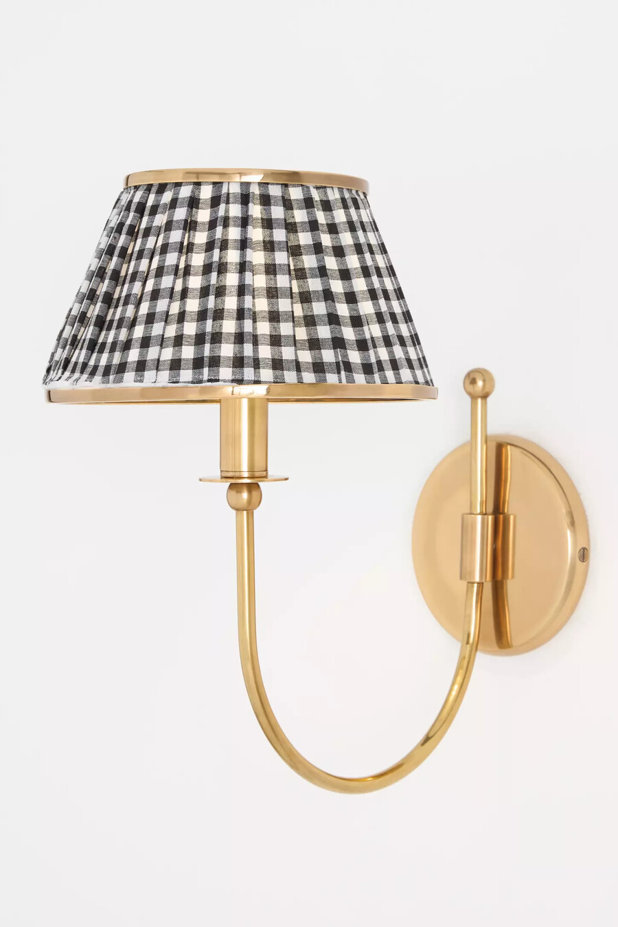 applique da parete in ottone con paralume lee