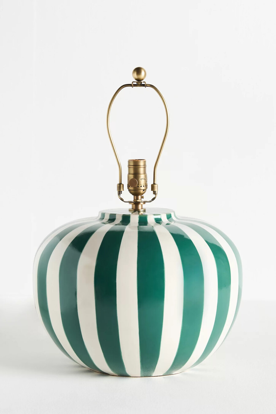 base per lampada da tavolo in ceramica a righe lys