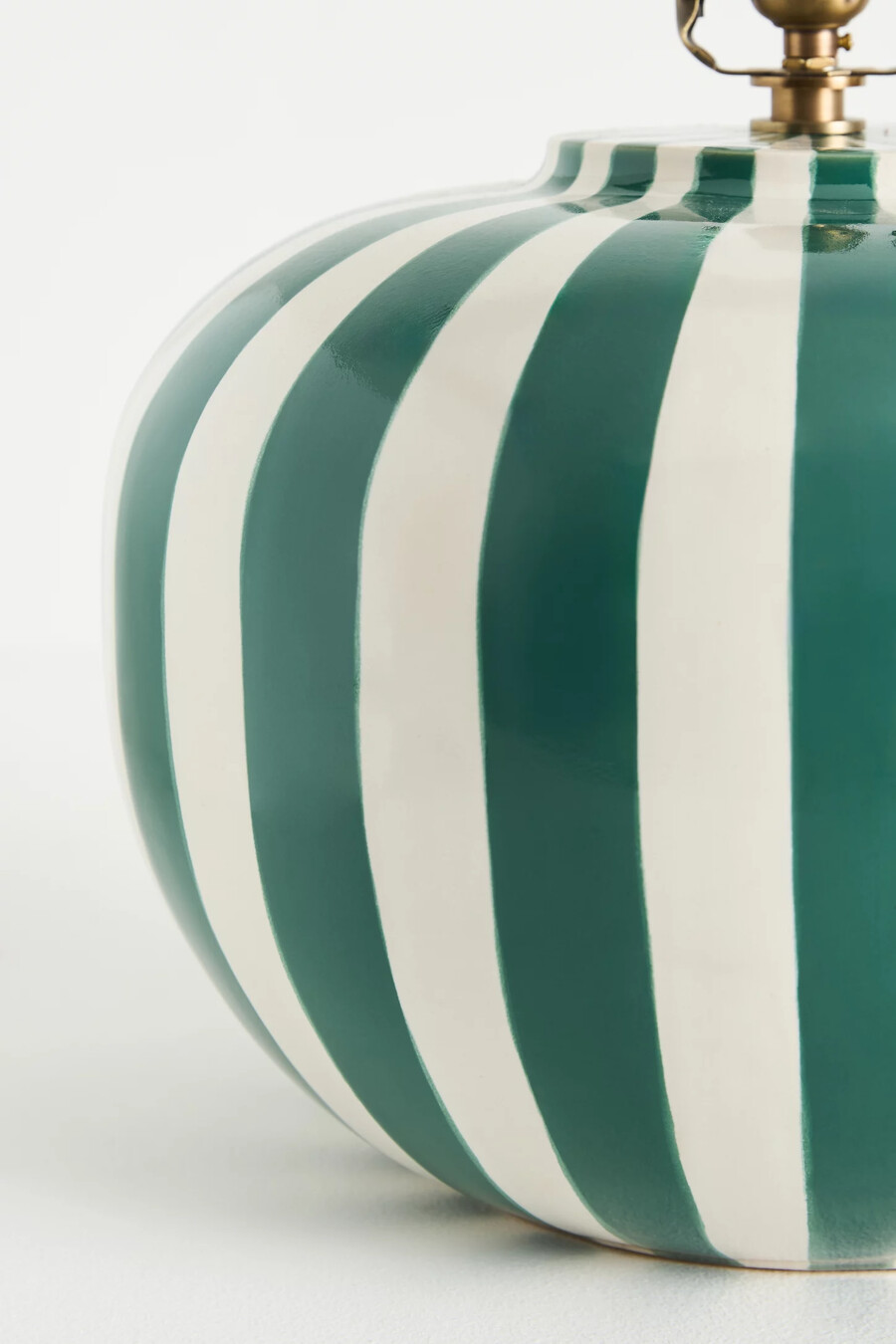 base per lampada da tavolo in ceramica a righe lys