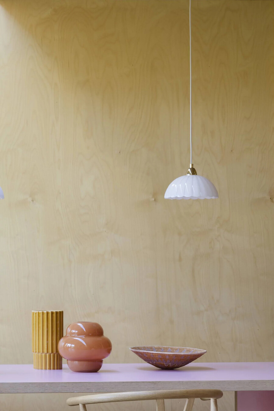 lampada da soffitto a sospensione in vetro a forma di fiore di houseof