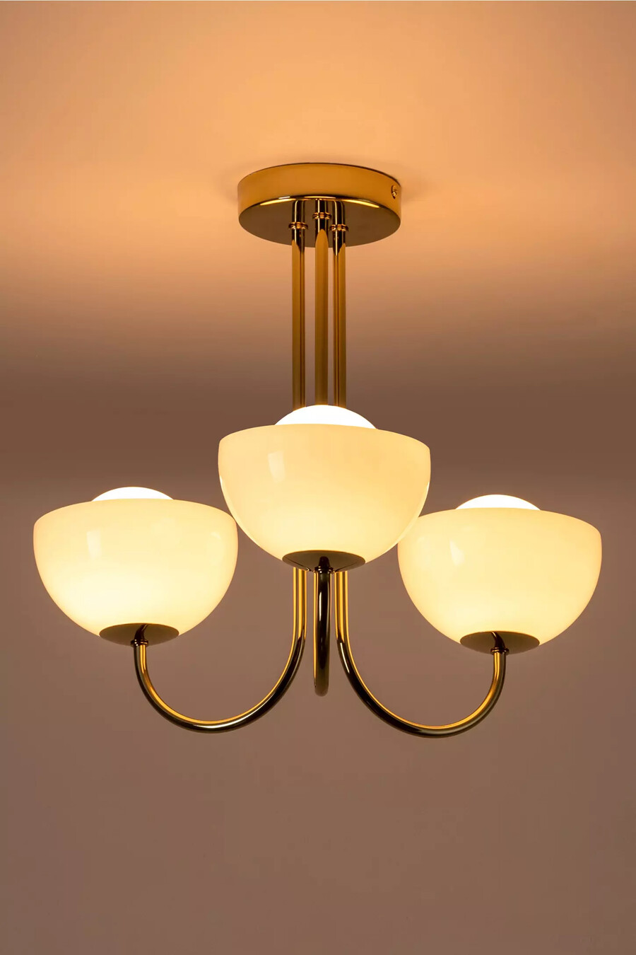 lampada da soffitto a cupola a 3 luci houseof