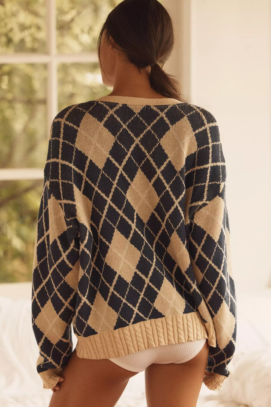 cardigan argyle lyrebird