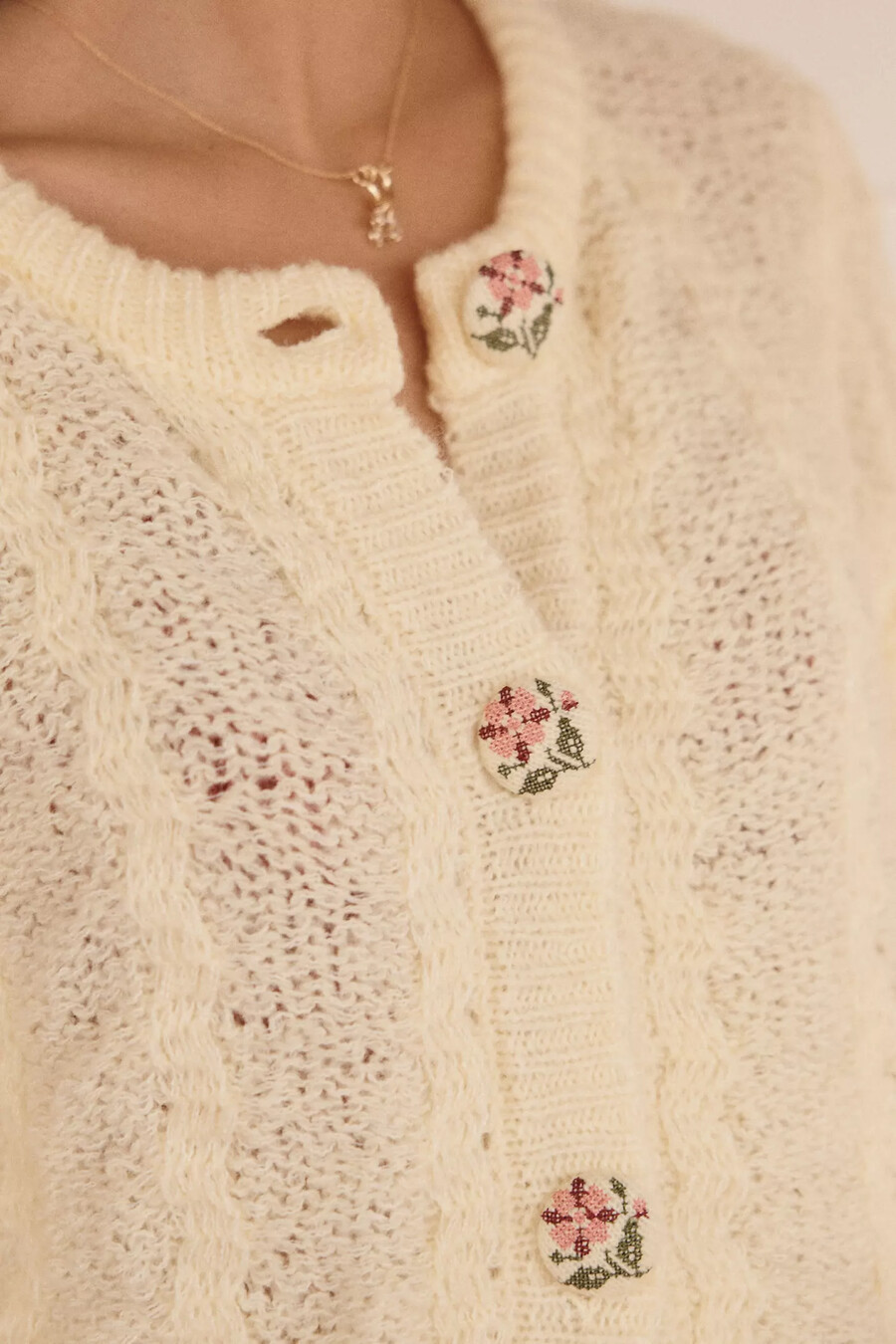 cardigan con bottoni originali lyrebird