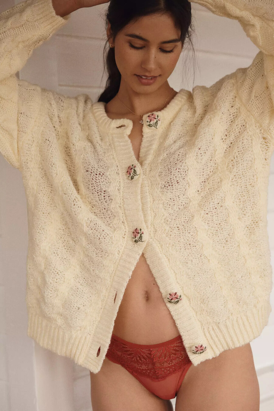 cardigan con bottoni originali lyrebird