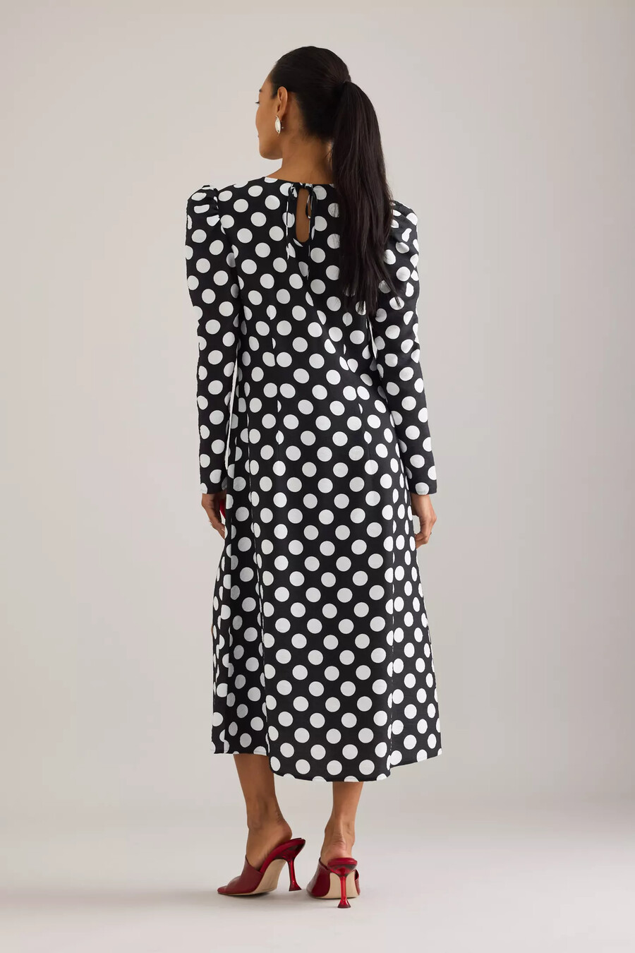 abito lungo a pois sleeper donna