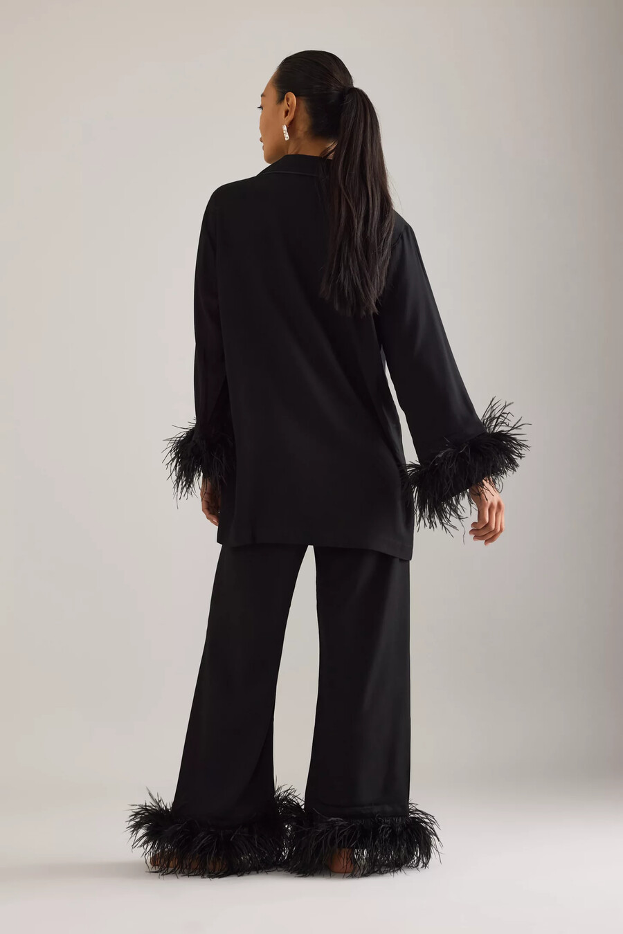 pigiama lungo sleeper party feather