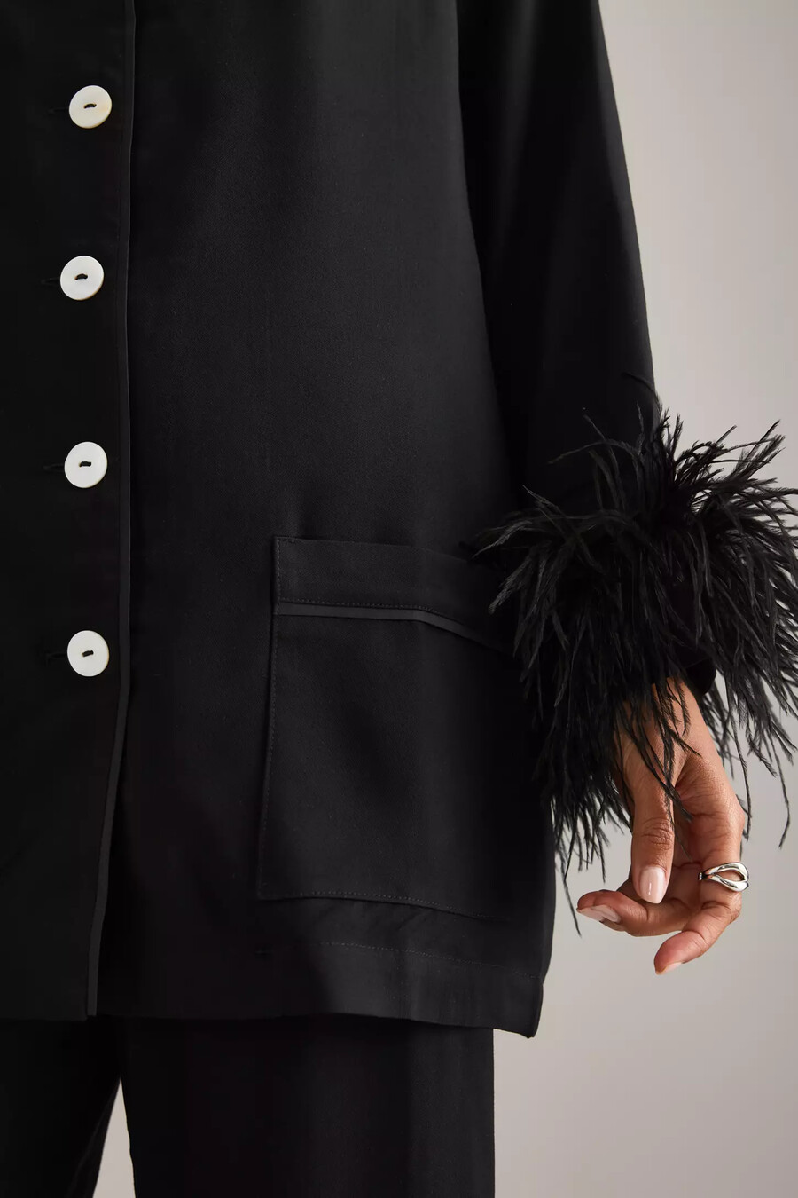 pigiama lungo sleeper party feather