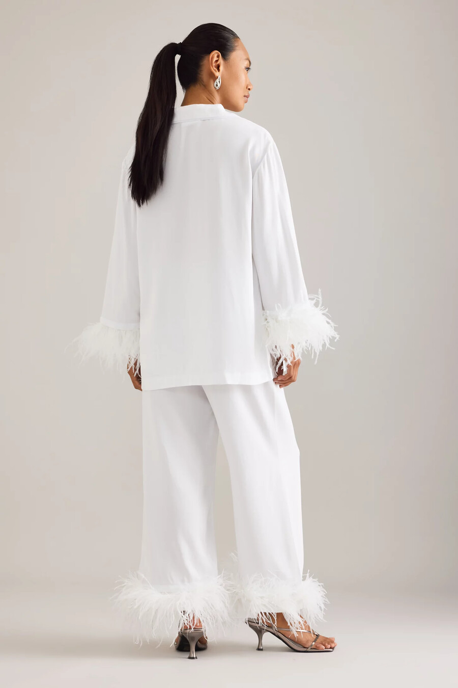 pigiama lungo sleeper party feather
