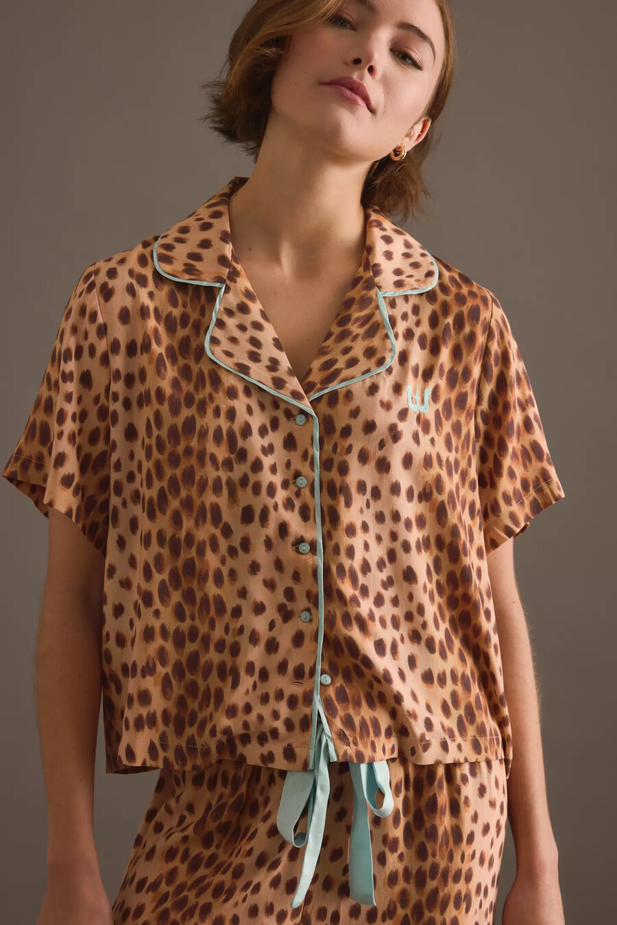 maglietta pigiama a maniche corte lyra wild lovers