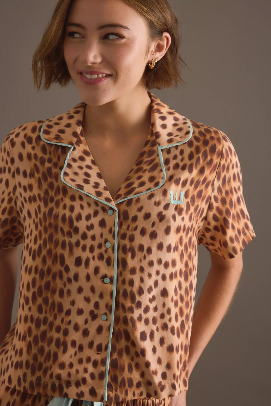 maglietta pigiama a maniche corte lyra wild lovers
