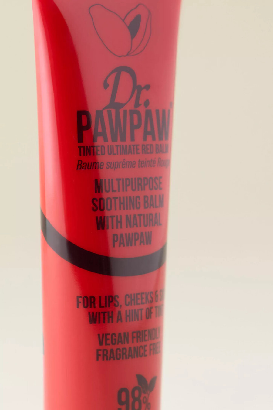 balsamo labbra rosso intenso dr. paw paw