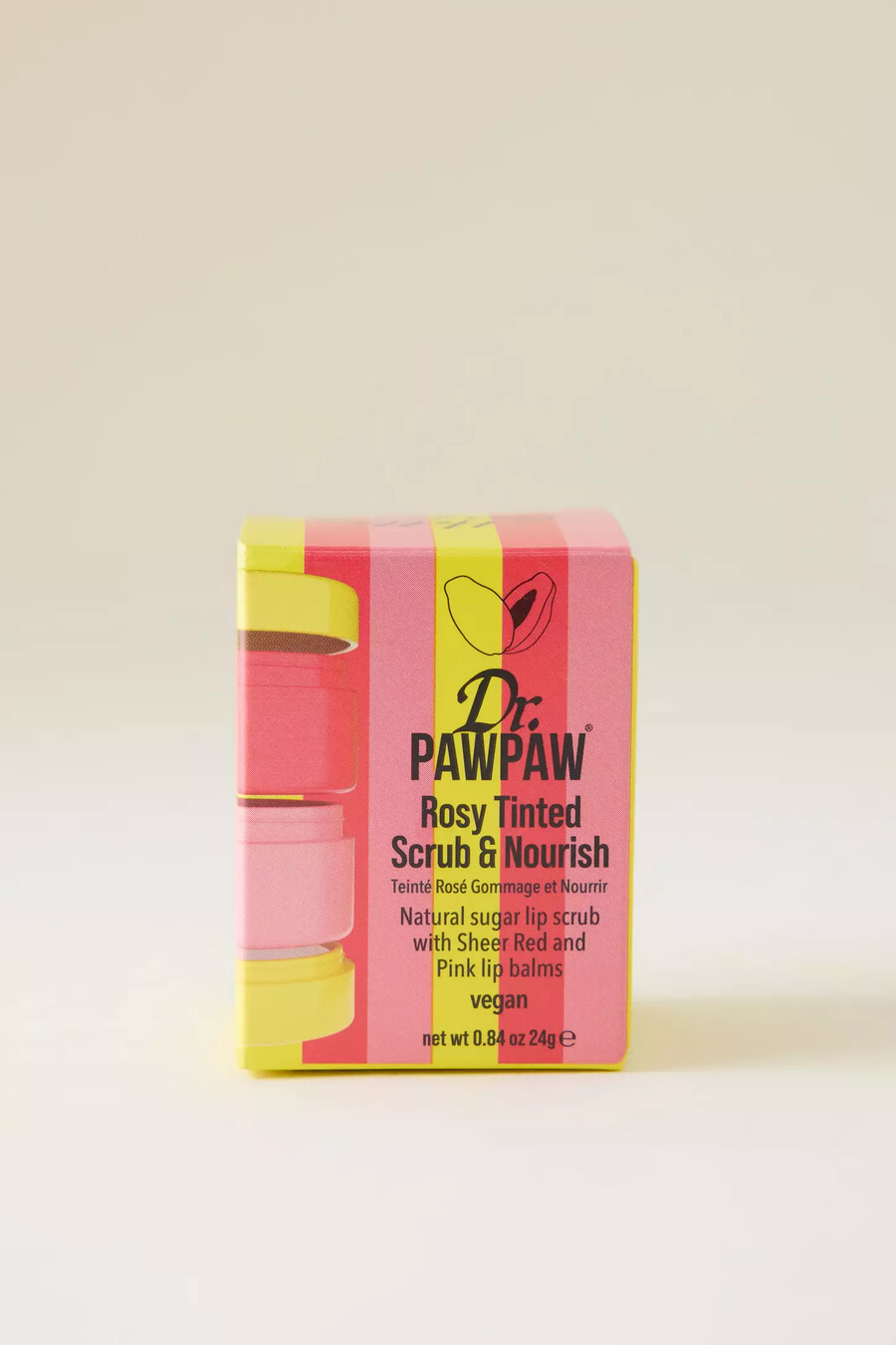 dr. paw paw rosy scrub e nutriente colorato