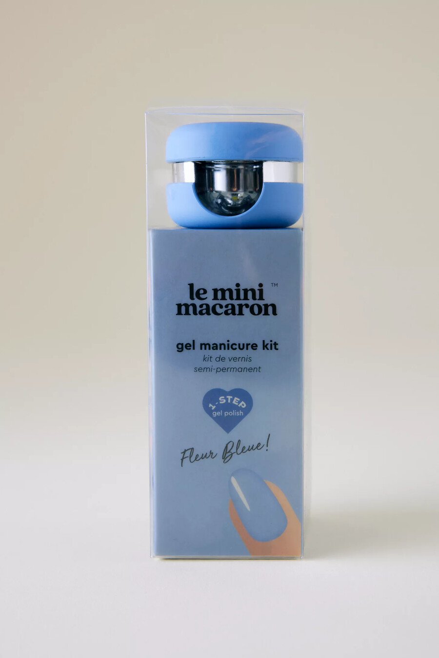 kit manicure gel le mini macaron fleur bleue