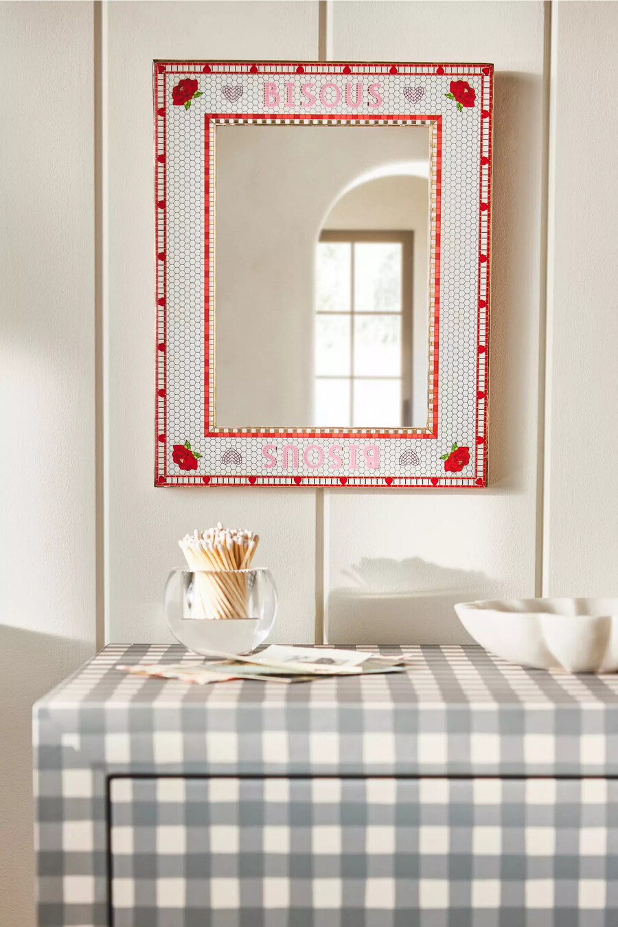 specchio da parete the bistro tile portrait gallery