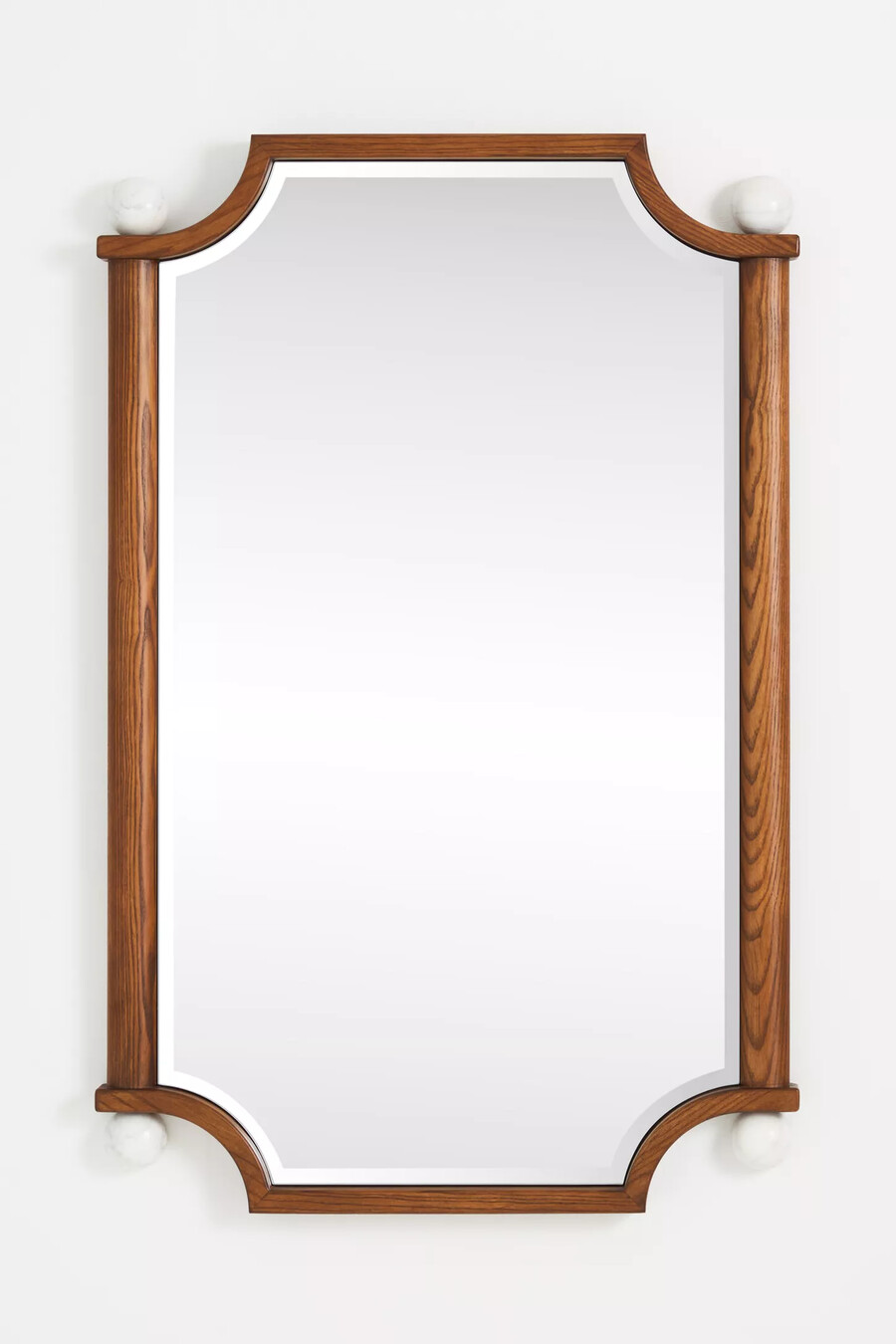 specchio in legno e pietra perry