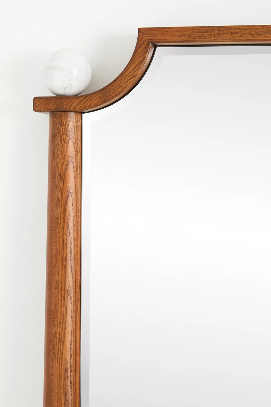 specchio in legno e pietra perry