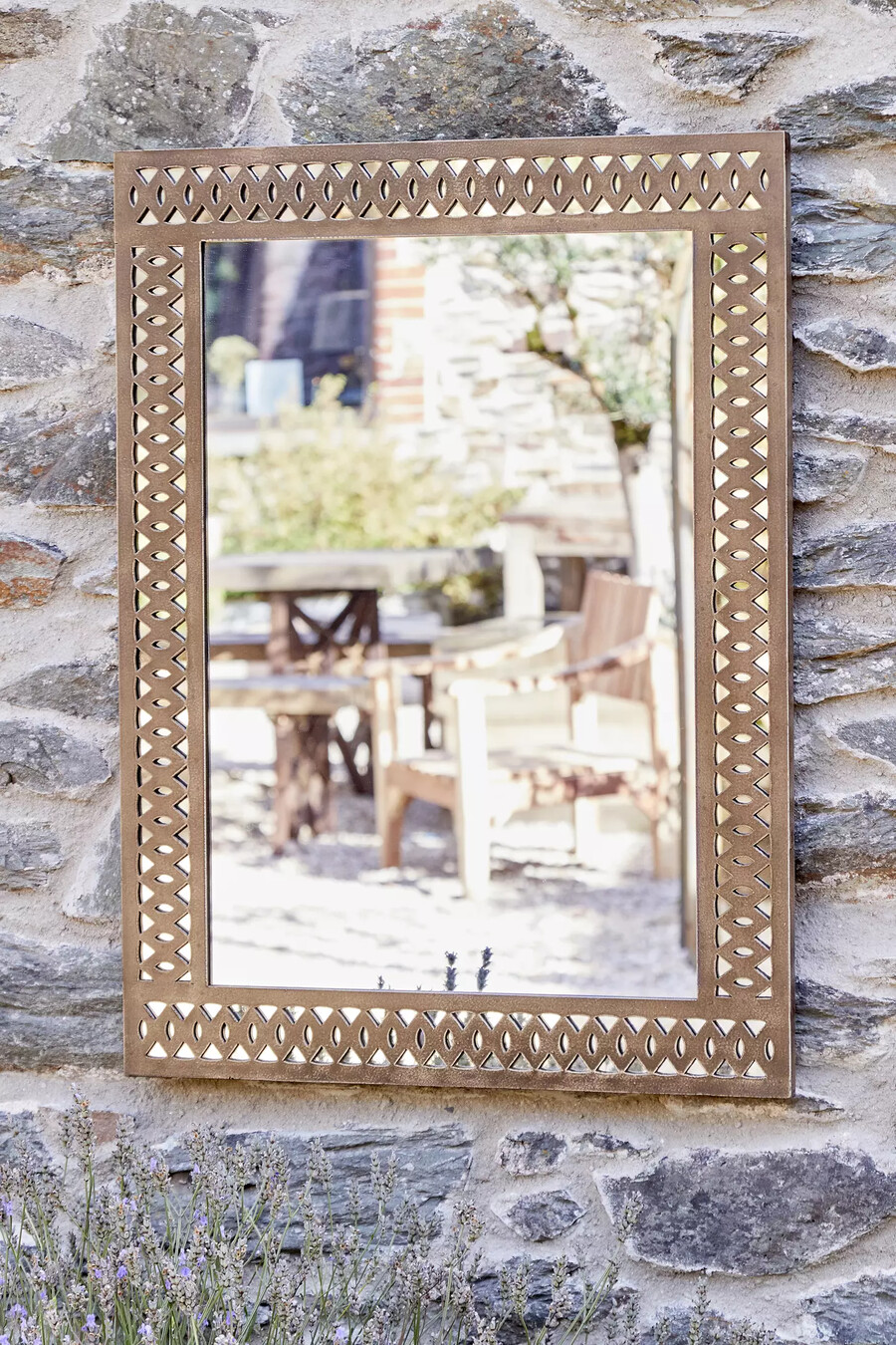 nkuku specchio decorativo per esterni bahula
