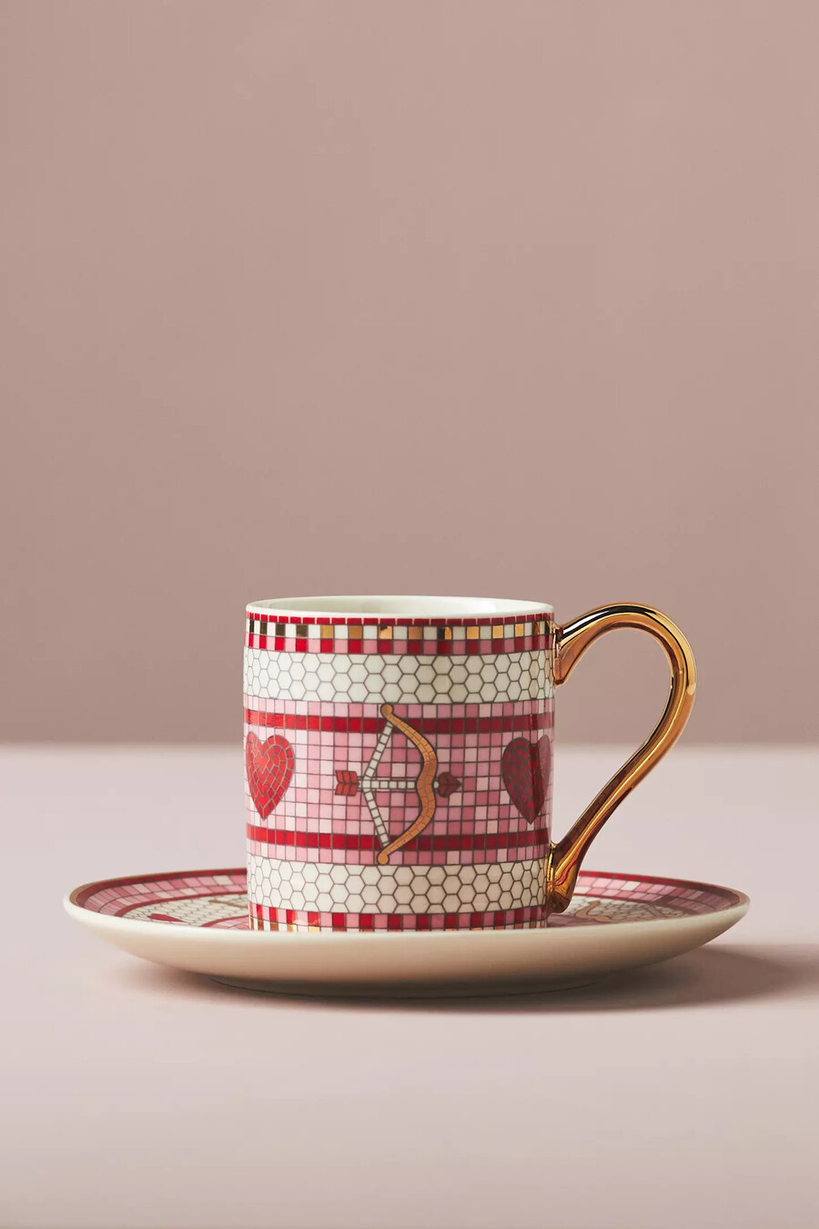 tazza da caffè espresso e piattino valentine bistro tile