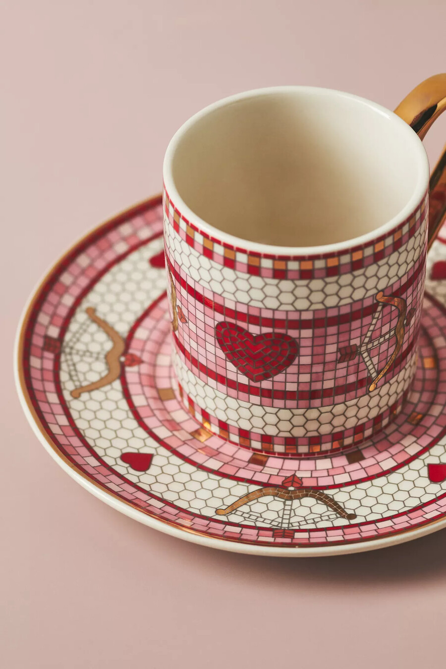 tazza da caffè espresso e piattino valentine bistro tile