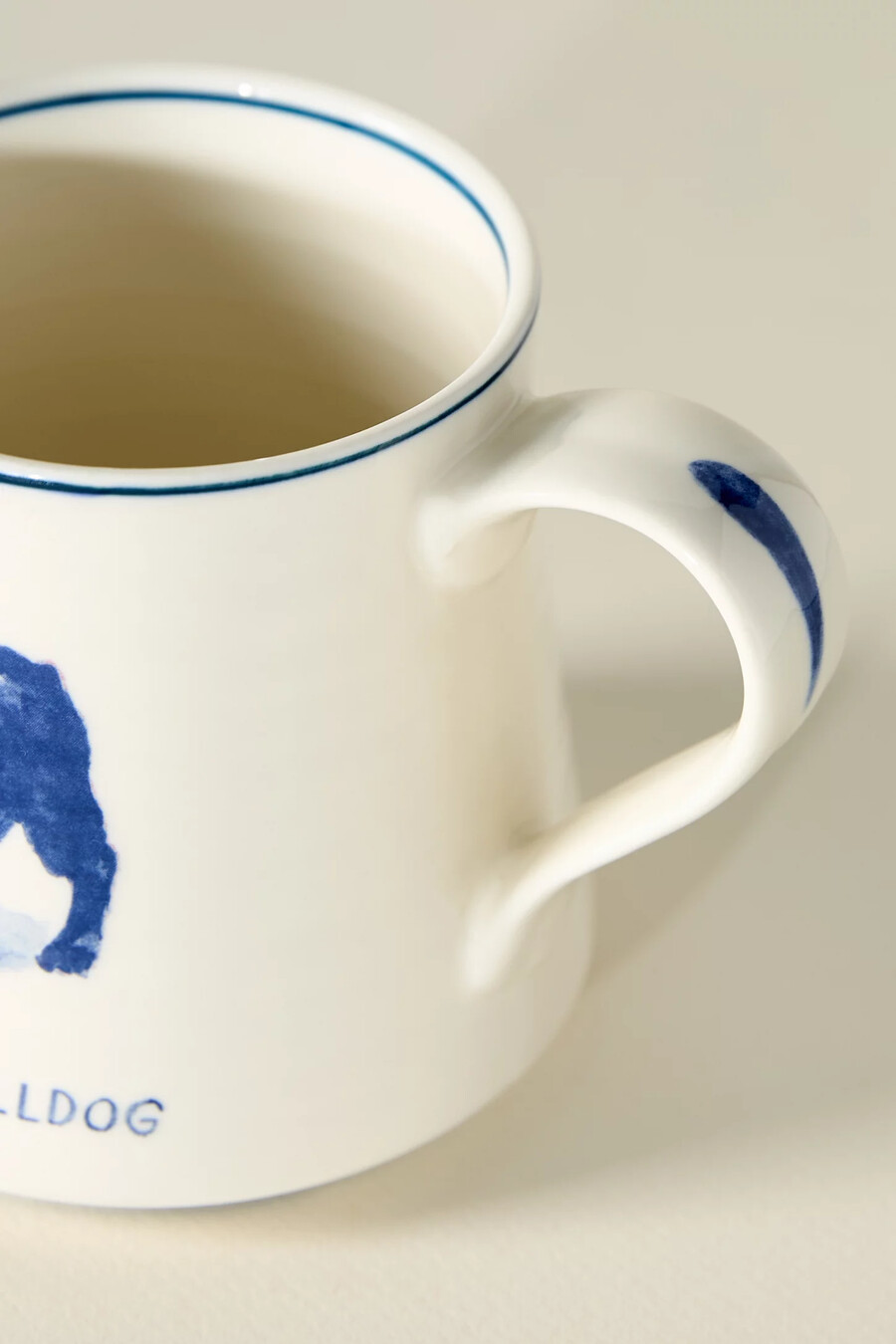 tazza in gres a forma di cane molly hatch