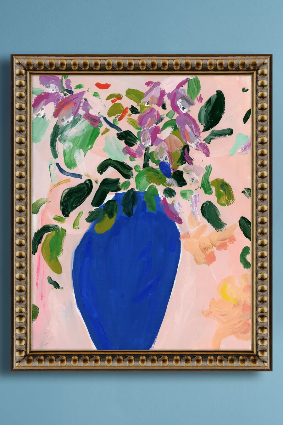 digitali selvatiche in vaso blu di kt smail wall art