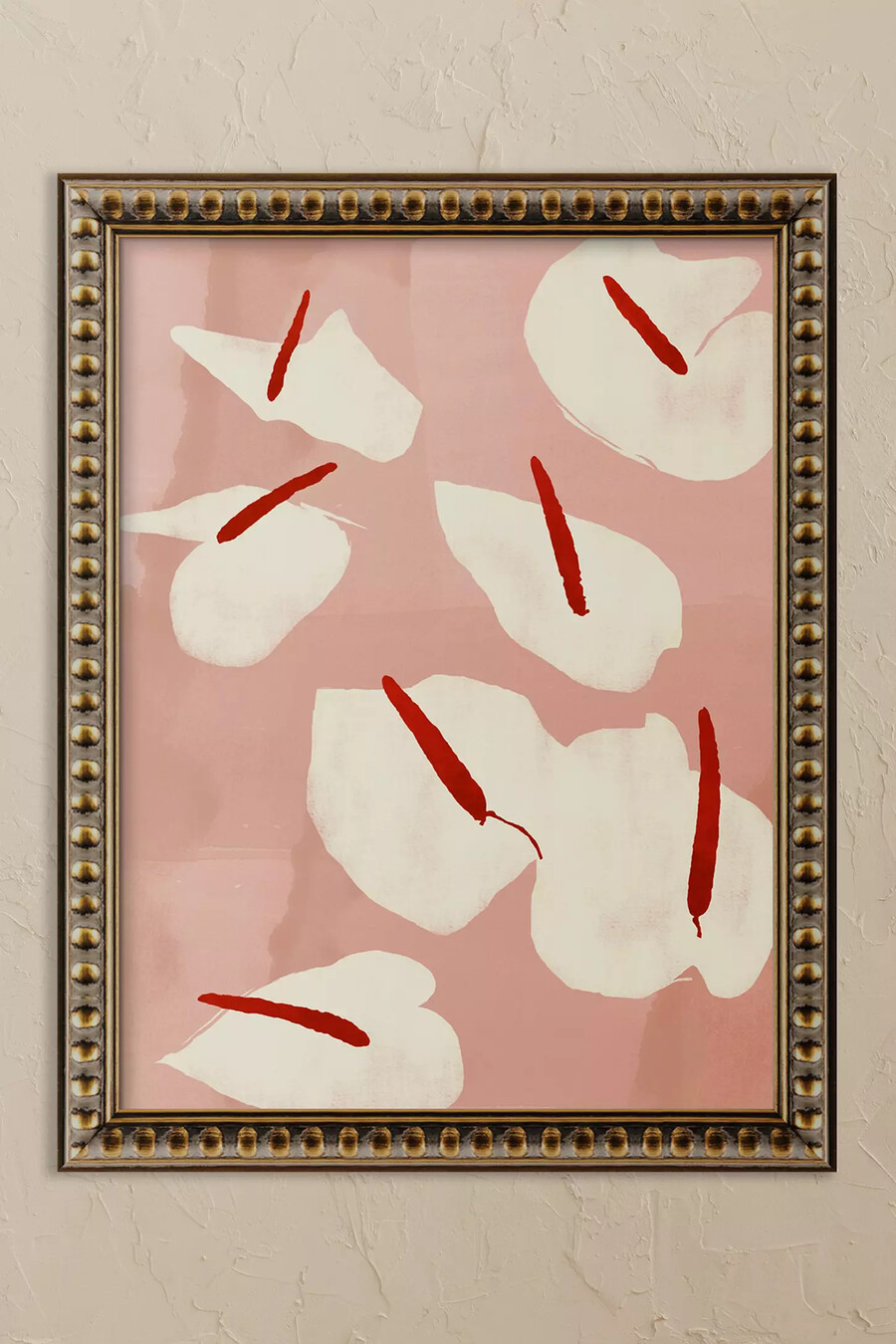 anthurium - decorazione murale con cornice