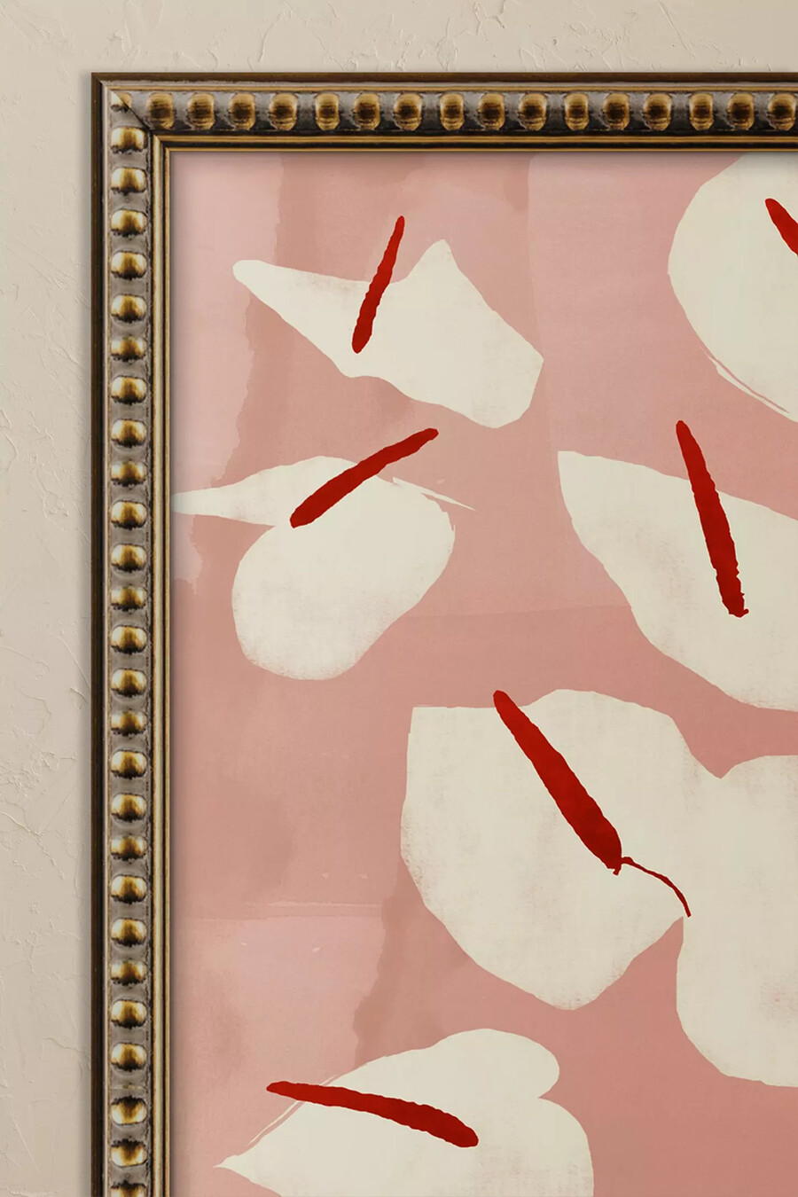anthurium - decorazione murale con cornice