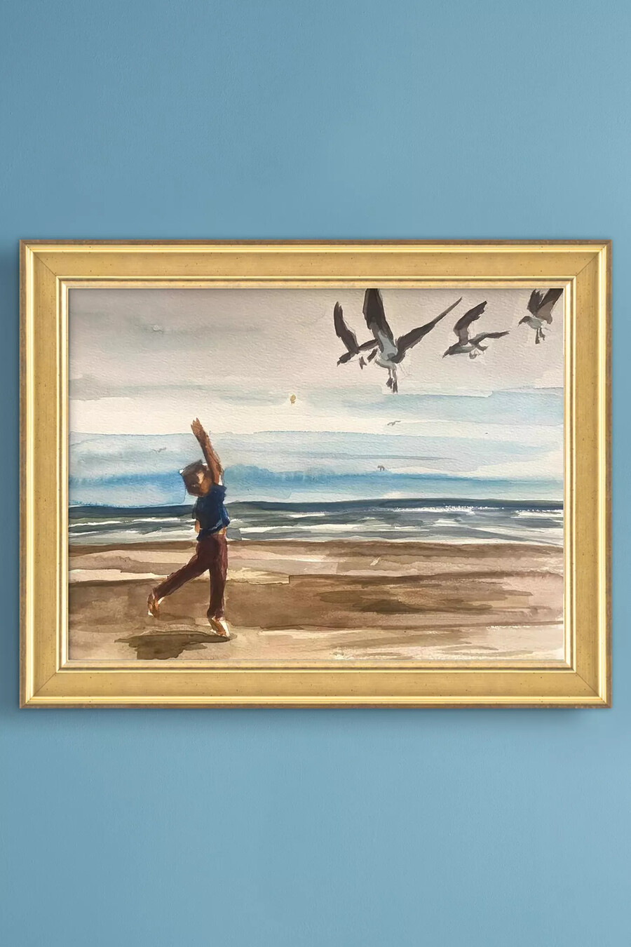 arte murale incorniciata giornata in spiaggia