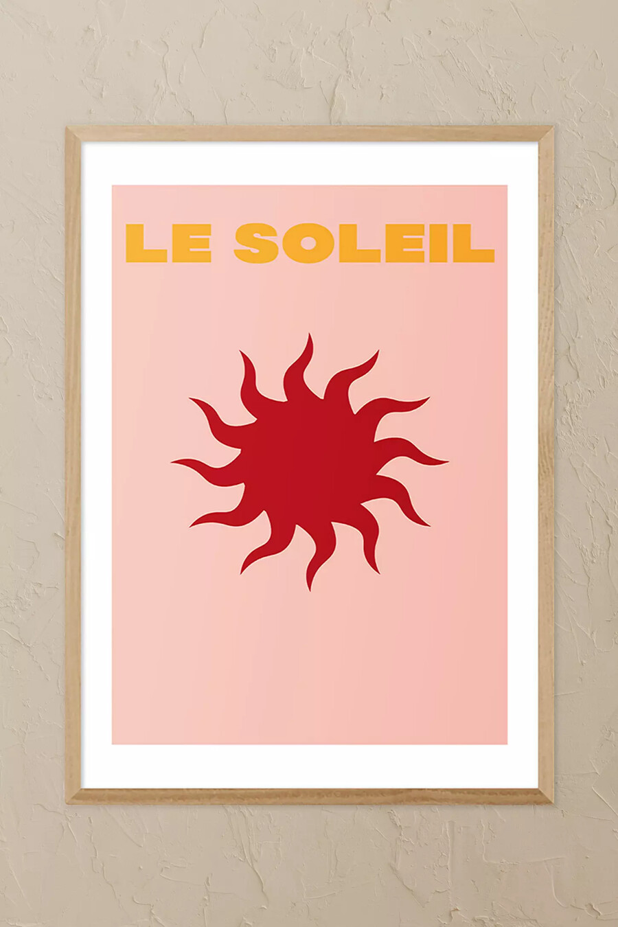 east end prints le soleil oak - stampa artistica da parete con cornice