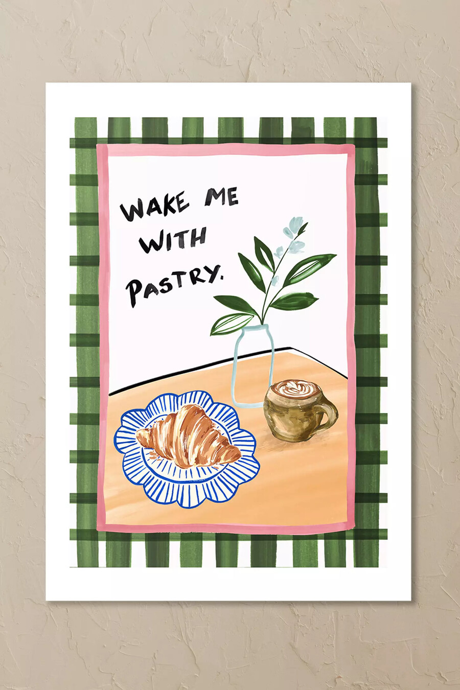 east end prints - stampa artistica da parete svegliami con una pasta