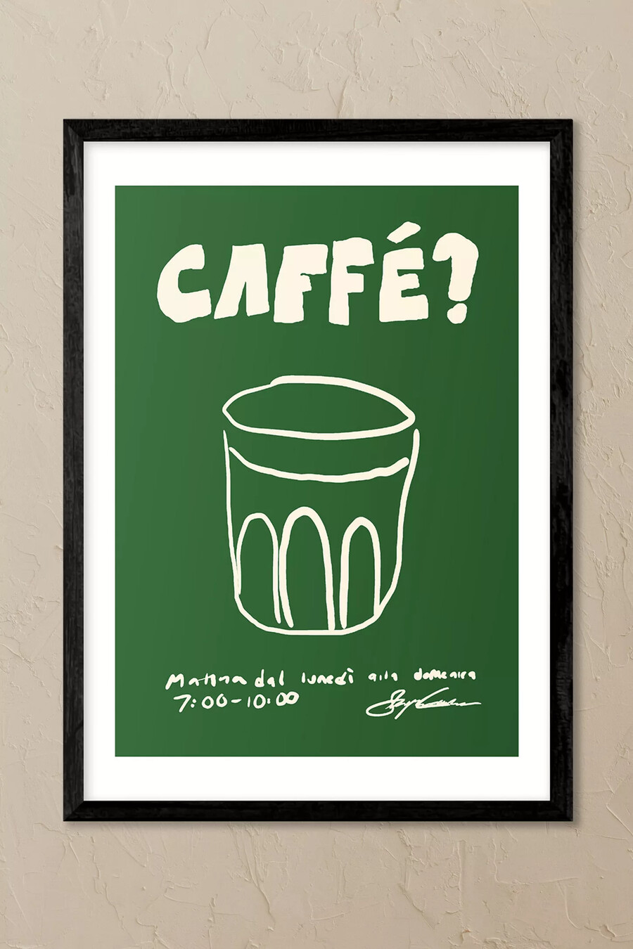 east end prints caffe wall art print
