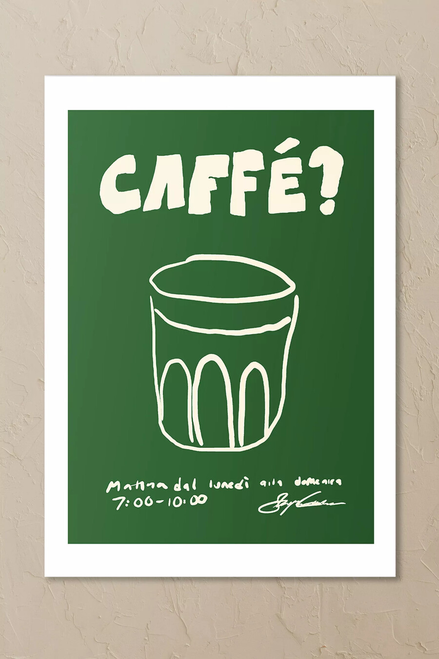 east end prints caffe wall art print