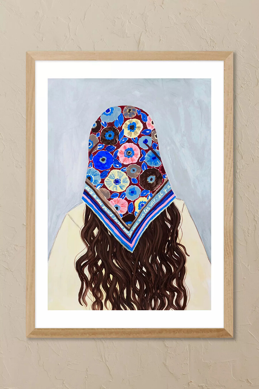 east end prints bandana girl - arte murale incorniciata