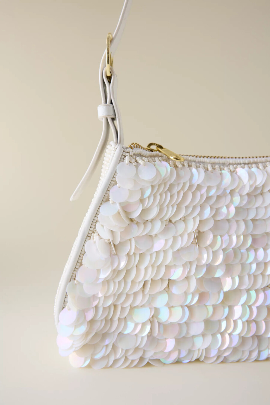 borsa a tracolla con paillettes