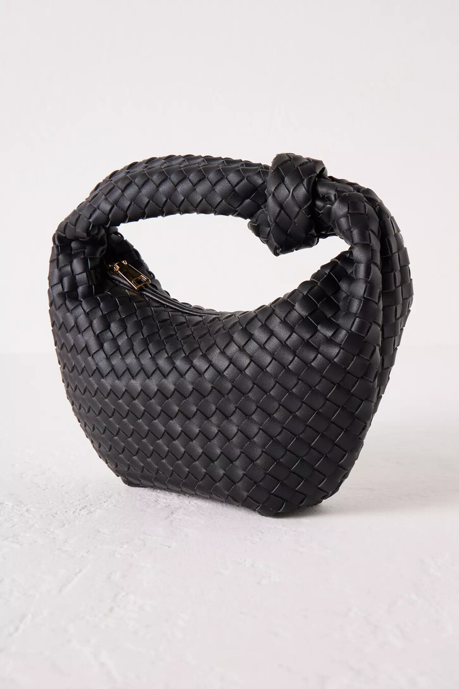 borsa a tracolla in similpelle intrecciata larissa di melie bianco