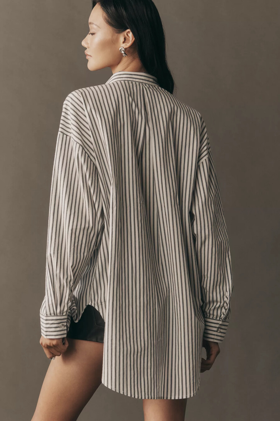 camicia abbottonata rilassata con cristalli pilcro