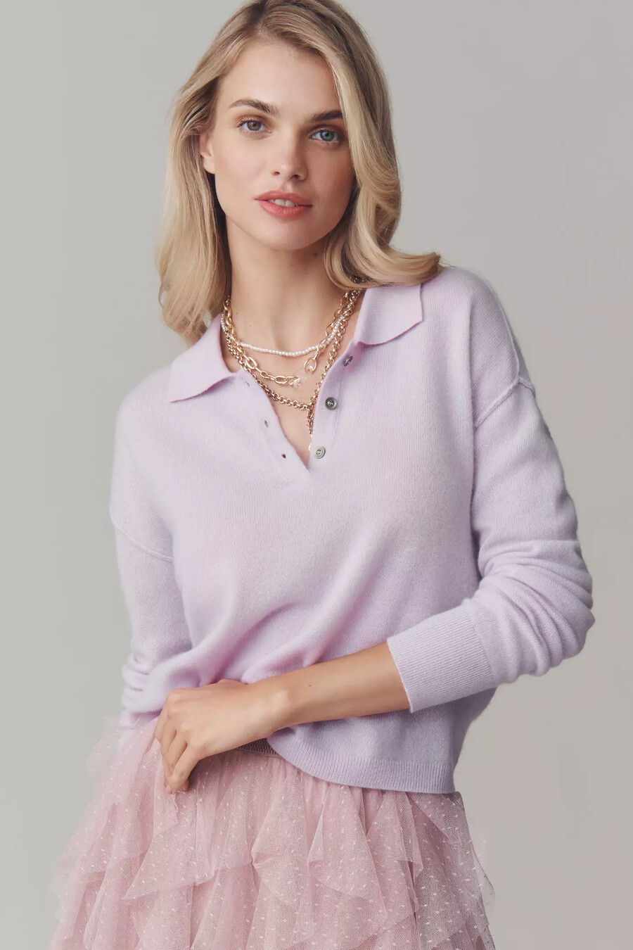 maglione corto in cashmere jensen di pilcro