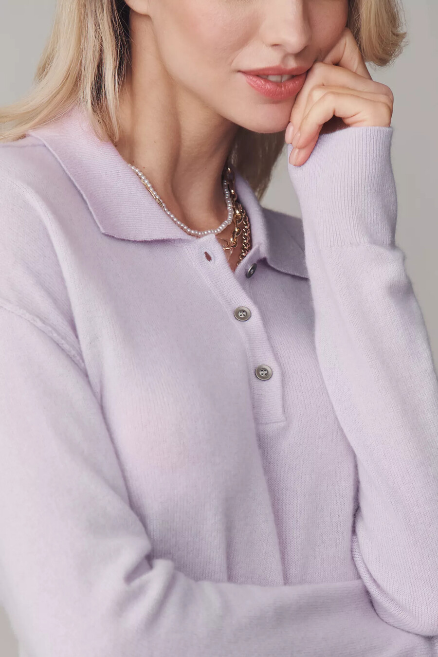 maglione corto in cashmere jensen di pilcro
